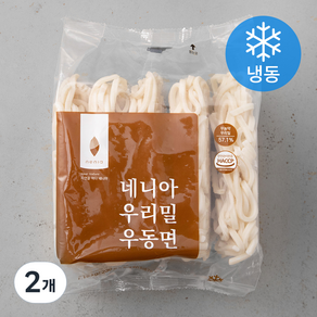 네니아 우리밀 우동면 (냉동), 1.15kg, 2개