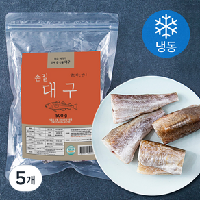 생선파는언니 손질 대구 (냉동), 500g, 5개