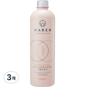 웨이큰 마우스워시 스트로베리민트향, 500ml, 3개