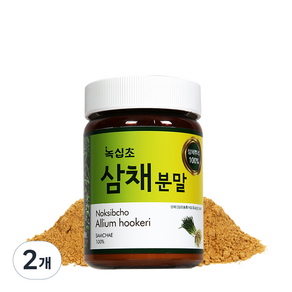 녹십초 삼채 뿌리 분말, 2개, 100g