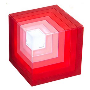 ZIO LED 블루투스 스피커, BT-60S CUBIC, RED