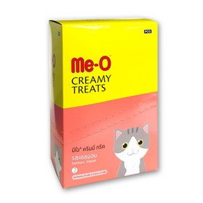 MeO 크리미 짜먹는 고양이 간식, 연어, 15g, 96개