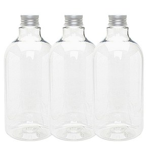 병도매닷컴 DN850투명 음료용기 알루미늄 실버캡, 850ml, 3개