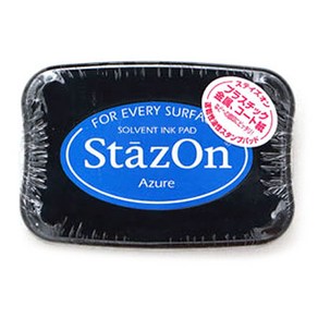 StazOn 츠키네코 유성스탬프 잉크 글래스용 SZ-95, Azue, 1개