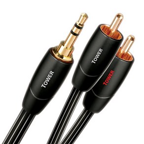 오디오퀘스트 Tower 3.5mm to RCA 아날로그 인터커넥터 케이블 1m