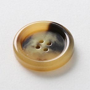 HR빅버튼 보스턴봉 단추 30mm, 다크베이지, 4개