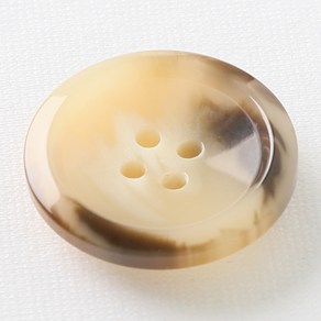 HR빅버튼 코트라 단추 28mm, 연베이지, 4개