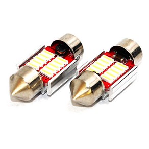 렉서스 맥스파워 광 10LED 실내등 캔버스타입 무극성 알루미늄 바디 31mm, 혼합 색상, 2개