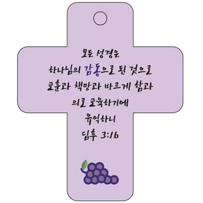 조이랜드 coss 3 성경말씀 차량용고리 보라 딤후3장16절, 1개