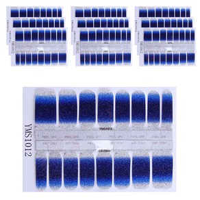 아리코 네일 반짝이 그라데이션 손톱 스티커, YMS1012, 10개