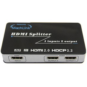 마하링크 HDMI 2.0 1대2 Ultra 4K 3D UHD 분배기 ML-HSP246