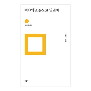 백야의 소문으로 영원히:양안다 시집