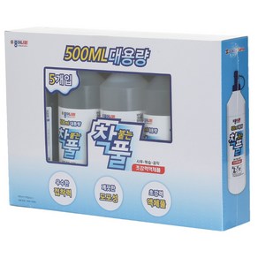 종이나라 착풀 초강력 액체풀, 500ml, 5개입