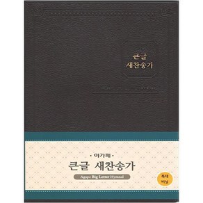 큰글 새찬송가 다크브라운 비닐 특대 무색인 무지퍼