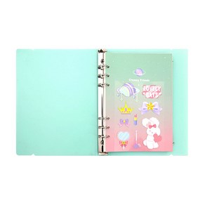 세컨드맨션 A5 6공 PP 크리미 만년형 다이어리, MINT-PINK GRADATION, 커버(180 x 237 mm), 내지(148 x 210 mm)