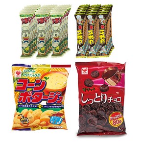 리츠카 우마이봉 파티타임 단짠단짠 과자세트, 콘포타지맛 6g x 15p + 초코맛 6g x 15p + 콘포타지 75g + 싯토리초코 80g, 1세트