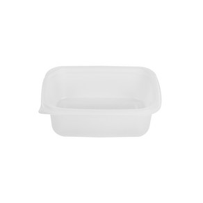 쿡앤락 성형 사각밀폐 일회용 용기 죽 대 1000ml 반투명 몸통, 1개입, 300개