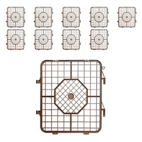 한칸뚝딱 플라스틱 강아지 울타리 10p, 브라운, 1개