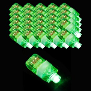 파티복닷컴 LED 핑거라이트 50p, 그린, 1개, 4 x 1.5 x 1.2 cm