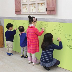 인테리어 칠판시트지 보드마카용 BO-002, 그린, 60 x 250 cm