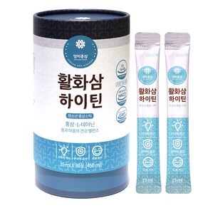 양지홍삼 하이틴 활화삼, 30포, 450ml, 1개