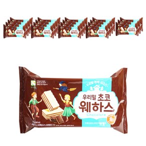 우리밀 초코 웨하스, 80g, 20개