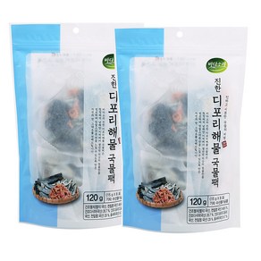 바다소리 진한 디포리해물 국물팩, 120g, 2개