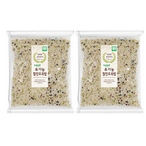 푸른들판 유기농 5곡 찰진 영양밥, 1kg, 2개