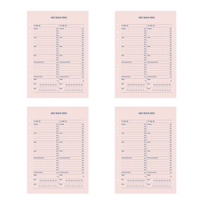 페이퍼리안 메이크 어 메모 6공 내지 건강관리, 16개입, 4개