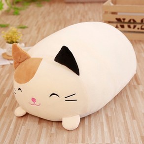 플로우 리빙 동물 쿠션 베개, 삼색냥이