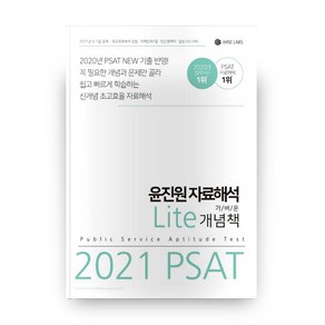 PSAT 윤진원 자료해석 Lite 가벼운 개념책(2021):5·7급 공채 외교관후보자 선발 지역인재7급 민간경력자 입법고시 대비, 와이즈랩스