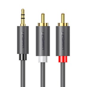 유그린 고급형 3.5mm 스테레오 to 2 RCA 케이블 5m