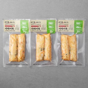 고래사어묵 야채어묵, 130g, 3봉