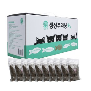 김집사 고양이 전연령 프리미엄 생선주라냥 건식사료 10p, 생선, 300g, 10개