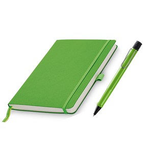 LAMY 페이퍼 소프트커버 노트 A5 + 사파리 볼펜 세트, 그린, 1세트