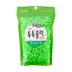 이지 툭툭 블럭 1500p 500g, 연두, 1개