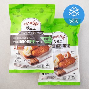 키큰아이 크리스피 반반 핫도그 5개입 (냉동), 400g, 2봉