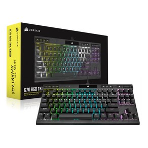 커세어 K70 RGB TKL 챔피언 시리즈 기계식 유선 텐키리스 키보드