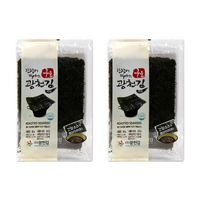 광천김 간장에 찍어먹는 구운 파래 전장김 10g x 3p + 간장소스 6g x 6p