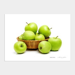 멜팅스튜디오 돈을 부르는 사과 그림 포스터 Geen apples