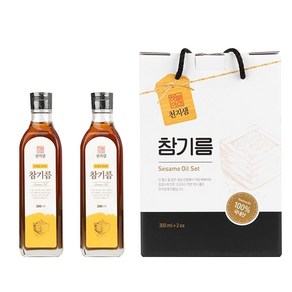 천지샘 참기름 300ml x 2p 선물세트, 1세트