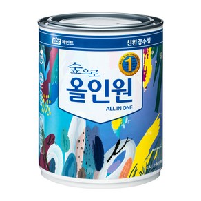 KCC 숲으로 올인원 다용도 페인트 수성 반광 0.9L