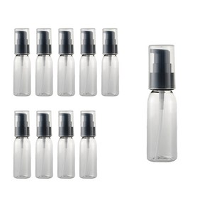 화장품 펌프용기 30ml, 검정, 10개