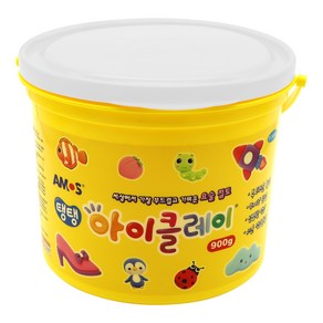 아모스 유아용 탱탱 아이클레이, 흰색, 900g, 1개