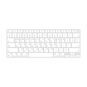 카라스 New Macbook Ai Po 11.6 W MJVM2KH/A 글자 인쇄 칼라 키스킨, 화이트, 1개