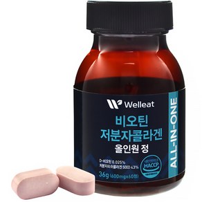 웰리트 비오틴 저분자콜라겐 올인원 정 36g, 60정, 1개