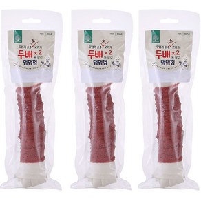 더내추럴 강아지 두배 댕댕 비프껌 6cm 200g, 3개, 비프맛