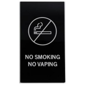 편스토어 아크릴 안내 표지판 타입2, 1개, NO SMOKING NO VAPING