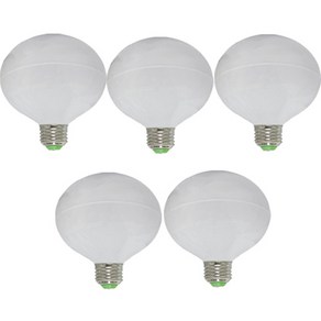 가온엘이디 LED 12W 숏타입 볼전구 화이트 5p, 주광색, 5개