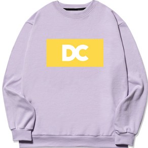 디엘크리 남성용 빅사이즈 DC BOX 프린트 맨투맨 티셔츠